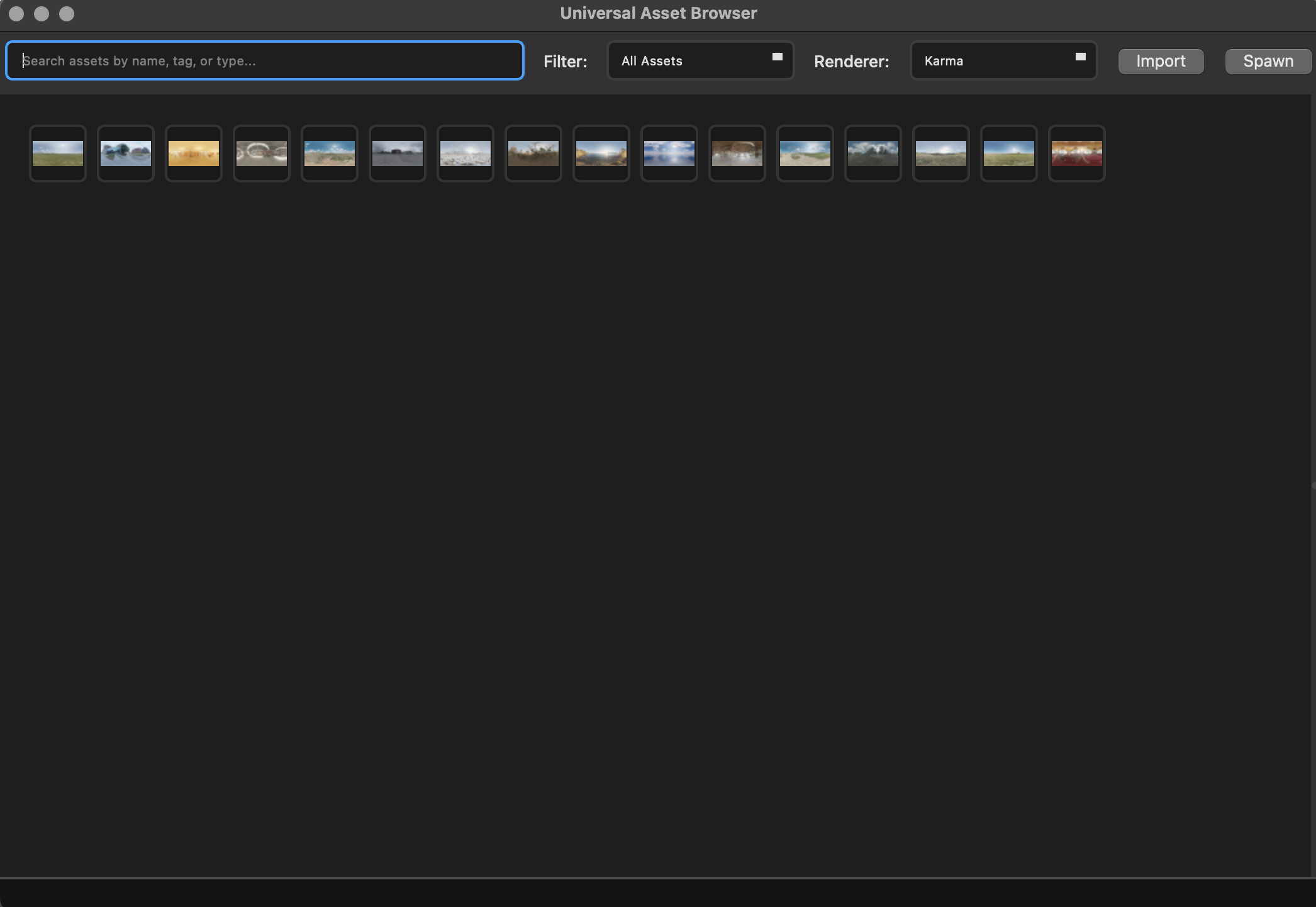 The UAB's browser at minimum size.